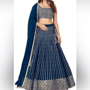 Elegant Blue Women's Skirt